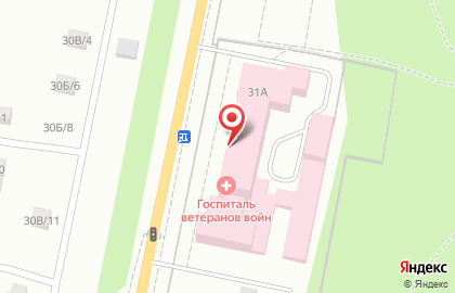 Пермский краевой клинический госпиталь для ветеранов войн в Перми на карте