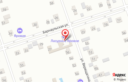 Лазурное на Барнаульской улице на карте