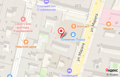 Ресторан быстрого обслуживания Макдоналдс в ТЦ Olympic Plaza на карте