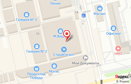 Галерея №1, торговый центр на карте