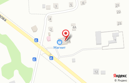 Супермаркет Магнит в Белгороде на карте