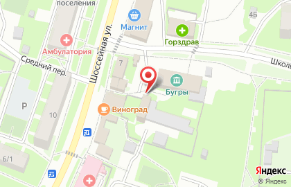 Киоск по продаже хлебобулочных изделий Кузьмоловский хлеб на Шоссейной улице на карте