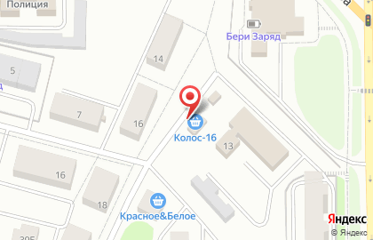 Продуктовый магазин Колос-16 на карте