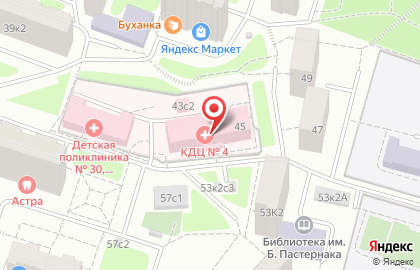 Клинико-диагностический центр №4 в Москве на карте