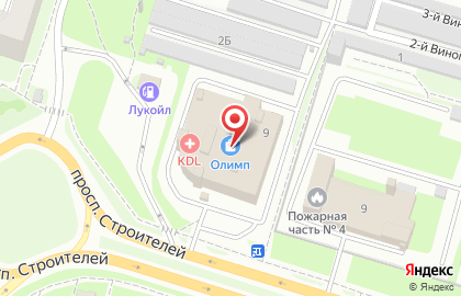Магазин ФотоМир на проспекте Строителей на карте