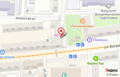 Продуктовый магазин в Калининграде на карте