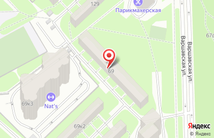 Ветеринарный центр Белый Бим на метро Московская на карте