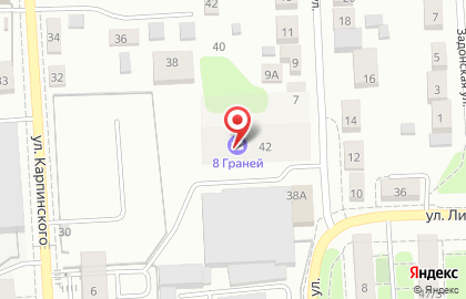 Торгово-производственный центр Техиндустрия в Коминтерновском районе на карте