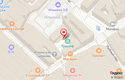 Центрального АО на улице Ильинка на карте