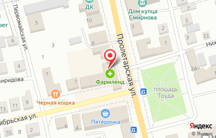 Универсальный магазин на Пролетарской улице на карте