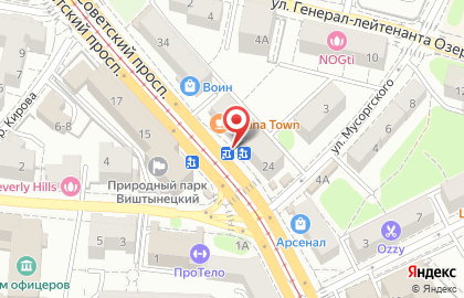 Продуктовый магазин Лекси на Советском проспекте на карте