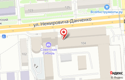 Юридическое сопровождение на улице Немировича-Данченко на карте