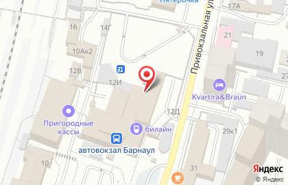 Киоск быстрого питания в Железнодорожном районе на карте