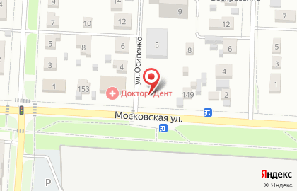 Киоск на Московской улице на карте