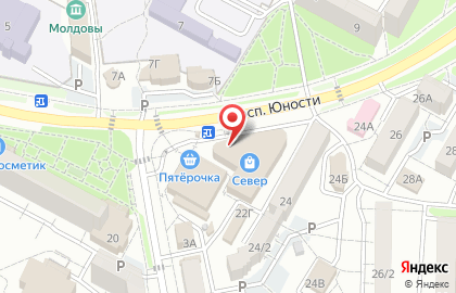Жар-птица на проспекте Юности на карте