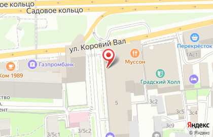 Маркетинговое агентство Zamedia на улице Коровий Вал на карте