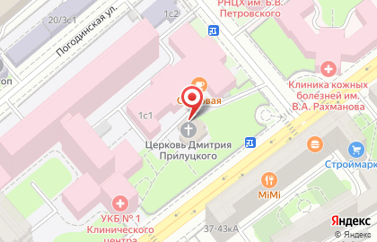 Храм Дмитрия Прилуцкого Вологодского на Девичьем поле на карте