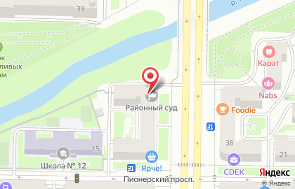 Центральный районный суд г. Новокузнецка в Центральном районе на карте