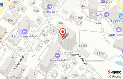 Торгово-монтажная фирма КВАДРАТ на Первомайской улице на карте