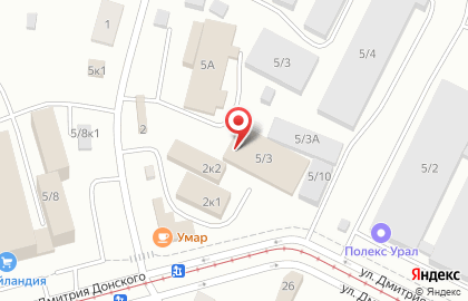 Торгово-сервисная компания Галерея ОКОН в Орджоникидзевском районе на карте