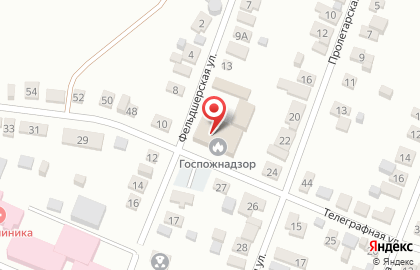 Пожарная часть №19 на Телеграфной улице на карте