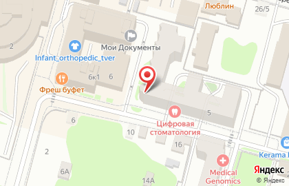 Барбершоп Borodach на улице Лидии Базановой на карте