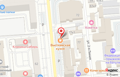 Шиномонтажная мастерская в Центральном районе на карте