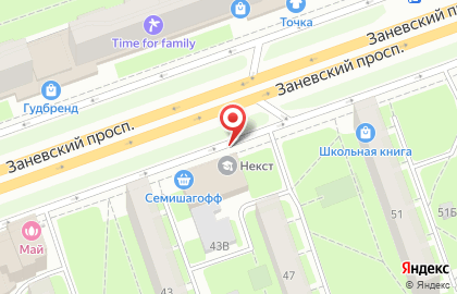 Заневский на Новочеркасской на карте