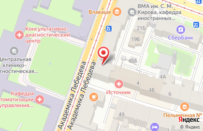 Sela на улице Академика Лебедева на карте