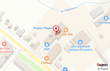 Магазин цифровой и бытовой техники DNS на улице Свердлова на карте