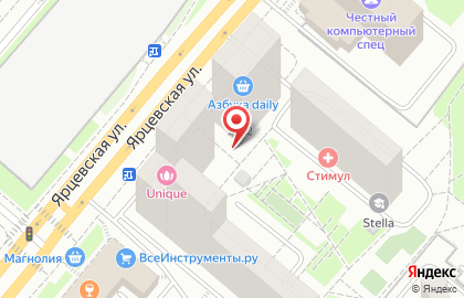 Атлантвет на Ярцевской улице на карте