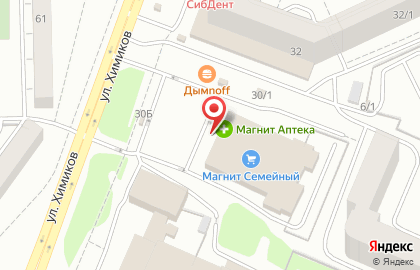 Гипермаркет Магнит Семейный в Советском районе на карте