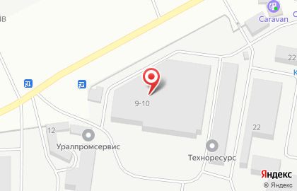Торговая компания ТриАС в Октябрьском районе на карте