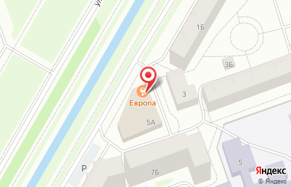 Кафе Европа на улице Лебедева на карте