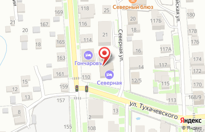 Магазин строительных материалов на улице Тухачевского на карте
