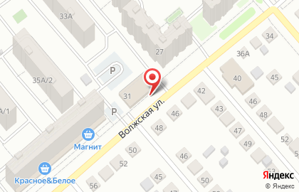 Супермаркет Гулливер на Волжской улице на карте