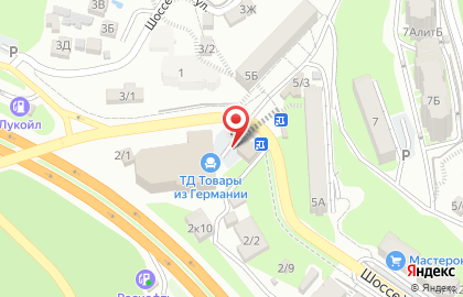 Хоста, супермаркет на карте