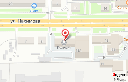 Участковый пункт полиции Отдел МВД России по Кировскому району г. Томска на улице Нахимова на карте