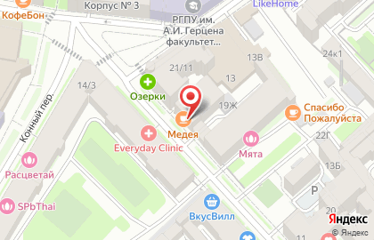 Магазин овощей и фруктов Первым делом в Петроградском районе на карте