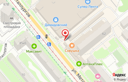 Сеть киосков по продаже кваса Успех в Пролетарском районе на карте