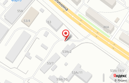 Магазин автотоваров Триумф в Октябрьском районе на карте