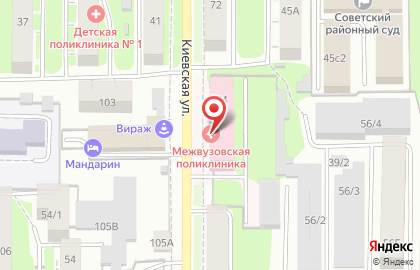 Поликлиника Межвузовская поликлиника в Томске на карте