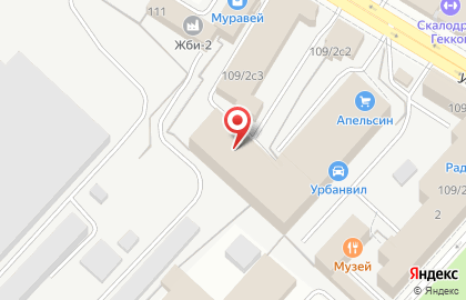 ТЦ Муравей на улице Островского на карте