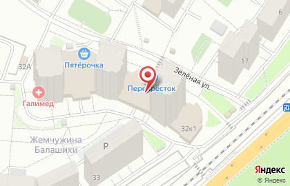 Перекресток в Балашихе на карте
