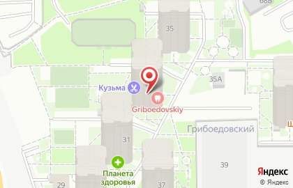 Стоматологический центр Грибоедовский на карте