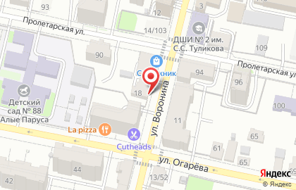 Производственно-торговая компания Окна-анко на улице Воронина на карте