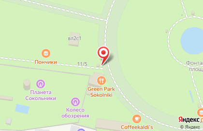 Киоск по продаже печатной продукции, район Сокольники в проезде Сокольнического Круга на карте