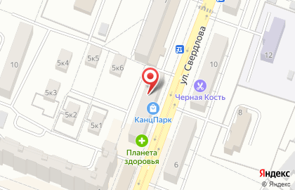 Кафе Food Market на улице Свердлова, 3 в Балашихе на карте