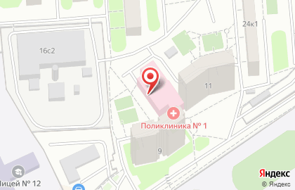 Люберецкая детская городская поликлиника №1, Люберецкая районная больница №3 на карте