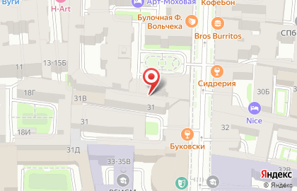 Арт-Отель Моховая на карте